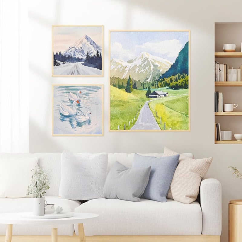 HANSILK 1pk Blank Framed Canvas Wall Art - Premium White Canvas for DIY Art and Custom Painting-Christmas Wall Decor (12 * 12) - Image 4